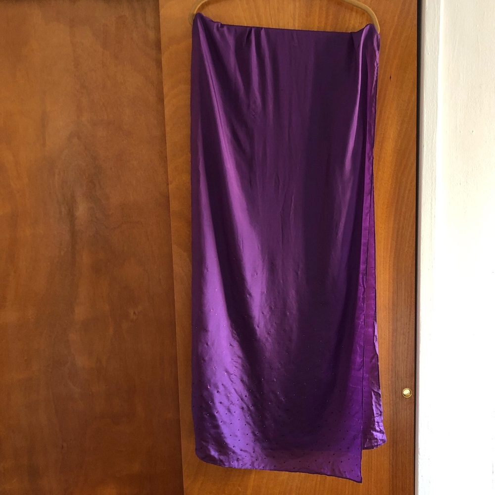 100% Silk Scarf with Rhinestones